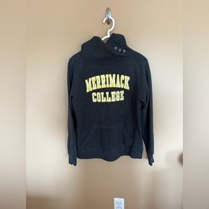 Size medium dark grey Merrimack College hoodie. Worn once.